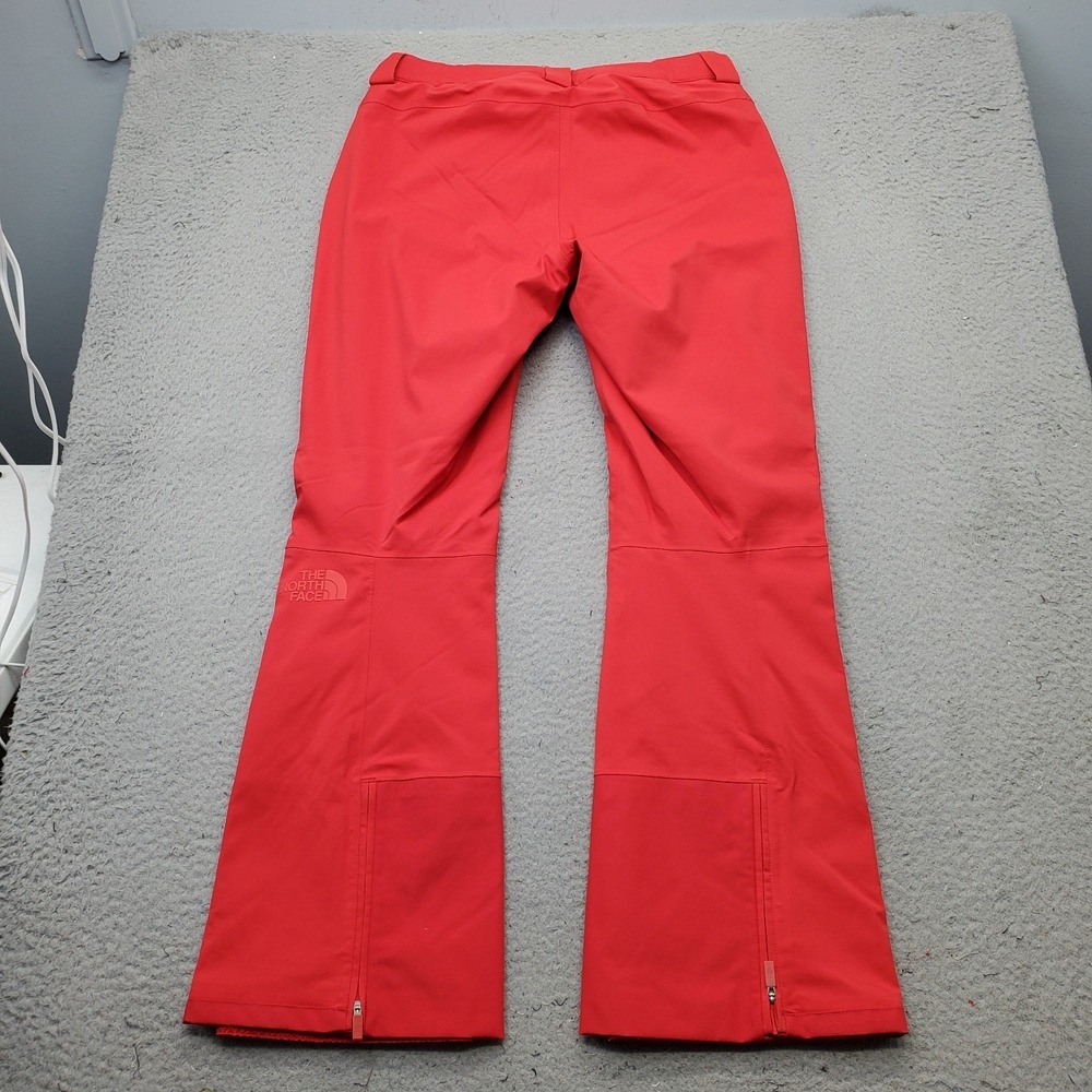 The North Face Lenado Ski Snow Pants Womens Large Red Slim Fit Ankle Zip Outdoor - Picture 2 of 13